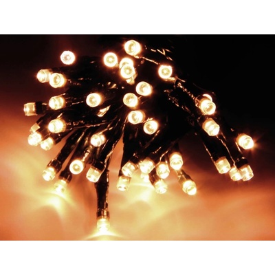 Levoma LED svetelná reťaz, 24 LED, teplá biela, na batérie, IP44, časovač