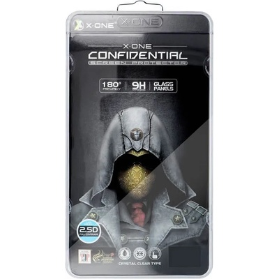 X-One Anti-Spy Стъклен Протектор за iPhone 14 Pro, X-ONE Privacy 5D Glass, Черен (5903396163685)