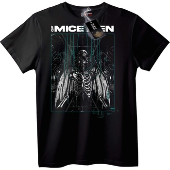 NOONEBRAND Тениска Скелет на мишка - 2XL, Black