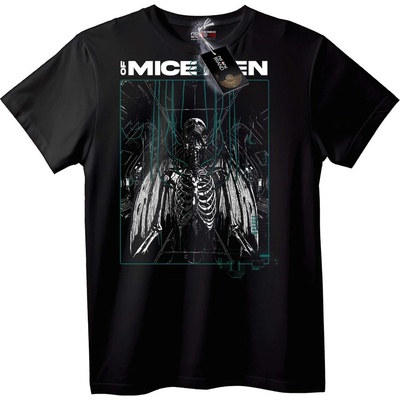 NOONEBRAND Тениска Скелет на мишка - 2XL, Black
