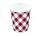 WIMEX s. r. o WIMEX s. r. o. Хартиена чаша Karo Ø73 мм 200 ml `S: 0, 18L/7oz` [50 бр. ]