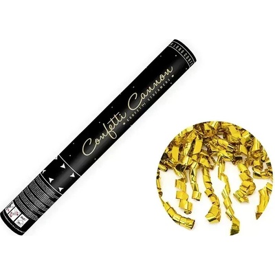 Vystreľovacie konfety zlaté serpentíny 40 cm