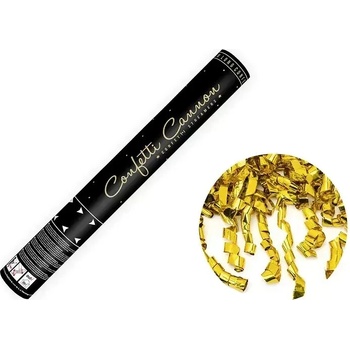 Vystreľovacie konfety zlaté serpentíny 40 cm