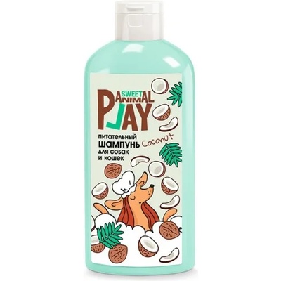Екопром Animal Play Sweet Shampoo Explosive Coconut Подхранващ шампоан, за кучета и котки, 300 мл - Русия, AP05-00930