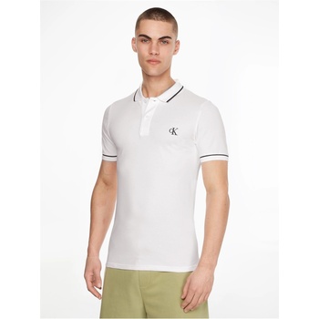 Image 1 of Calvin Klein Jeans Блуза с яка Calvin Klein Jeans Slim Polo Shirt - Bright White