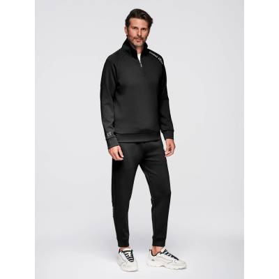 Ombre Clothing Мъжки спортен комплект суитшърт с яка + панталони jogger - черен V1 Z117 Ombre Clothing Ombre Clothing | Cheren | МЪЖЕ | M