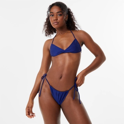 Jack Wills High Shine Twist Front Bikini Top - Cobalt