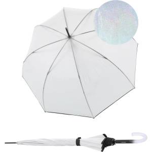 Knirps C. 760 Stick Transparent Stardust Black