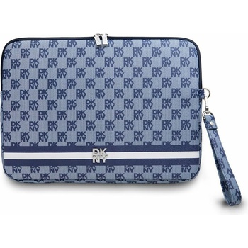 DKNY PU Leather Checkered Pattern and Stripe Obal na Notebook 13/14" Blue DKCS14PVSHLB