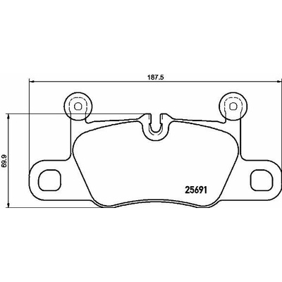BREMBO Súprava brzdových doštičiek P 65 031