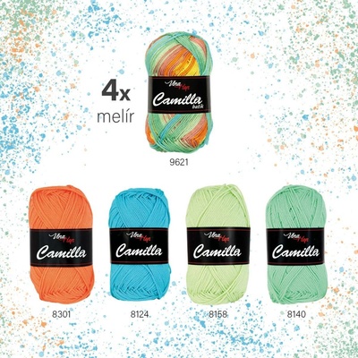 Sada melír "03" - 8 odstínů příze Camilla
