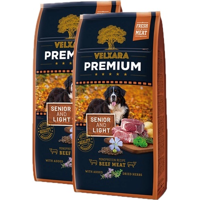 Velxara Premium Dog Senior Monoprotein Beef Meat 2 x 12 kg