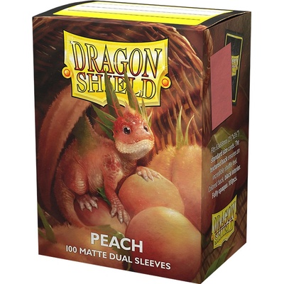 Dragon Shield Dual Matte Sleeves Peach Piip obaly 100 ks