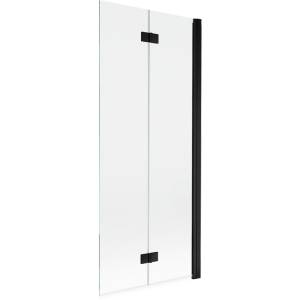 Mexen Mist двукрила душ кабина, десен монтаж 80 x 150 см, прозрачен, черен - 8A9-080-002-70-00-P (8A9-080-002-70-00-P)