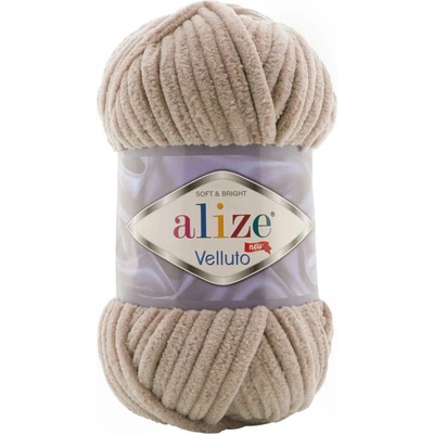 Alize příze Velluto 530 kávová hnědá
