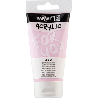 Darwi DFY АКРИЛНА боя Quinacridone Pink 75 ml 1 бр (DF5150075472C)