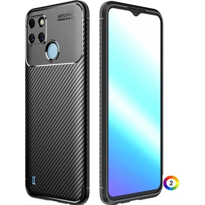 OPPO Realme C21Y/C25Y Удароустойчив Carbon Fiber Калъф и Протектор