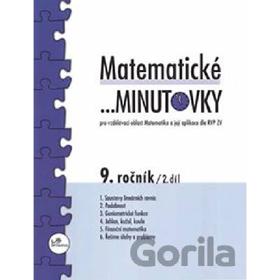 Matematické minutovky 9. ročník / 2. díl