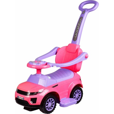 Mamido Mamido Sport Car s vodiacou tyčou 3v1 ružové