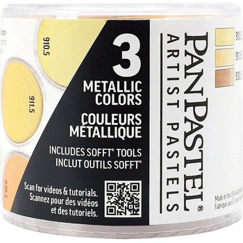 PanPastel Metallics Basic sada pastelov 3 ks