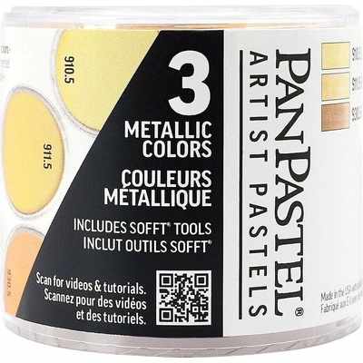 PanPastel Metallics Basic sada pastelov 3 ks