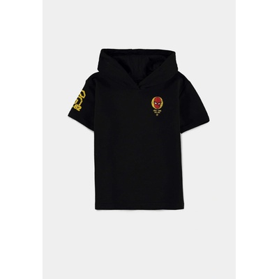Spider-Man Short sleeved Hoodie Black