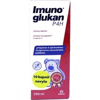 Pleuran Imunoglukan P4H tekutá forma 250 ml + Imunoglukan P4H 10 kapsúl 1 set