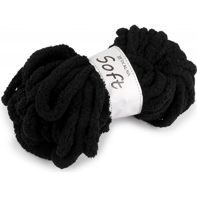 Pletací příze žinylková Soft 250 g Varianta: 14 černá, Balení: 1 ks