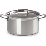 Le Creuset Съдове за готвене CLASSIC 24 см, 6 л, сребърен, неръждаема стомана, Le Creuset (LECR96200624001000)