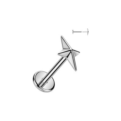 Šperky4U Piercing do brady PUSH IN labreta TITAN TIT1783