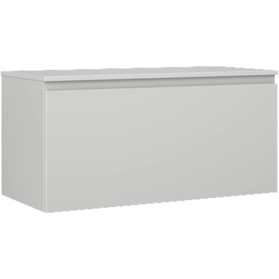 Orio баня шкаф под мивка 100 см с плот, 1 чекмедже, сива мат - 91A10-10047-1-BFC62 (91A10-10047-1-BFC62)