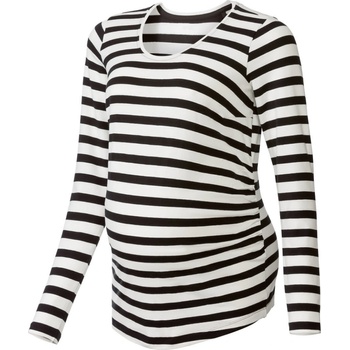Esmara dámské těhotenské triko s dlouhými rukávy pruhy černá bílá
