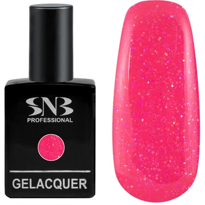 SNB Гел лак snb 136 Жулиета 15 мл, розов, неон глитер, gl136 (gl136)