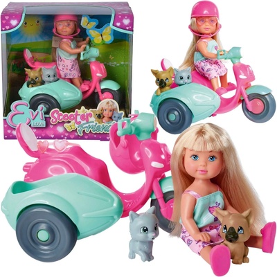 SIMBA Evička na skútri so sajdkárou