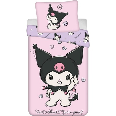 Jerry Fabrics obliečky Kuromi HK067 140x200 70x90