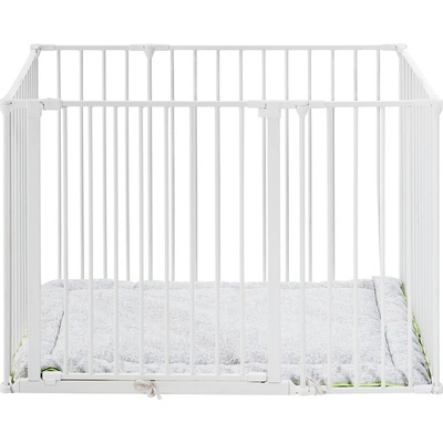 Babydan Square playpen bílá + matrace