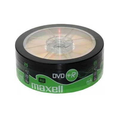Maxell DVD+R MAXELL, 4, 7 GB, 16x, 25 бр (ML-DDVD-plusR4.7-25PK)