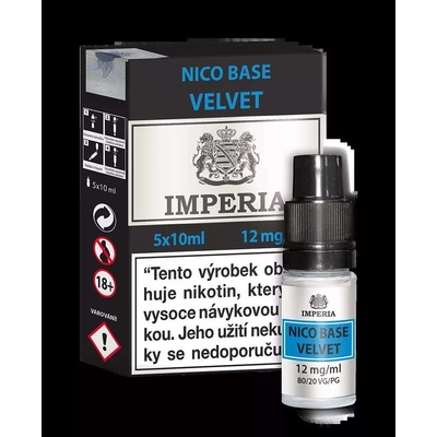 Nikotinová báze IMPERIA Velvet 5x10ml PG20-VG80 12mg