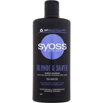 Syoss Blonde & Silver Purple Shampoo 440 ml шампоан за изрусена и сива коса за жени