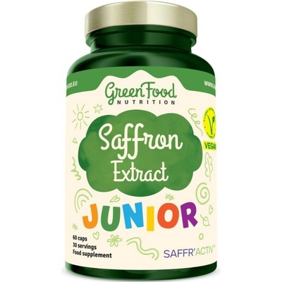 GreenFood Nutrition Junior Šafrán Extrakt 60 kapslí