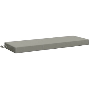 vidaXL Възглавница за пейка SOEST 100% полиестер Сиво 110 x 40 x 8 см (949698)