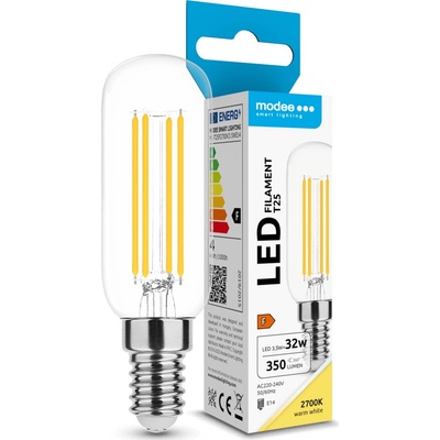 Modee LED žiarovka Filament T25 3,5W E14 350lm teplá biela ML-T25F2700K3.5WE14