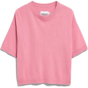 Armedangels Дамска тениска ARMEDANGELS Women's S Sl Linen Blend Knit Sweater T-shirt - Washed Berry (916-6594-0412)
