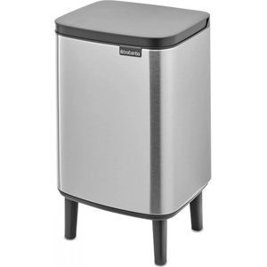Brabantia Кош за боклук Brabantia Bo Small Hi 1006646, 7 л, Повдигнат, Плавно и безшумно отваряне, Противоплъзгаща основа, Устойчив на пръстови отпечатъци, Инокс/Мат (1006646)