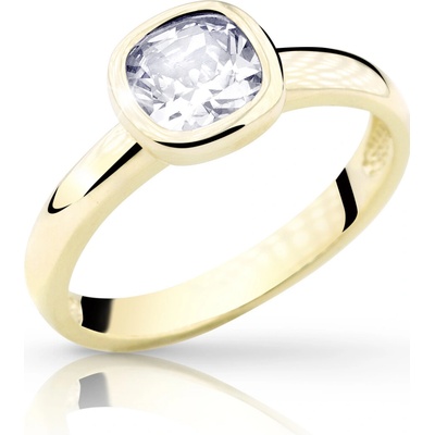 Cutie Jewellery gold prsten se solitérním zirkonem Z8041 ze zlata Žlutá