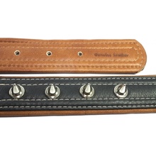 CoLLaR PLOCHÝ KOŽENÝ OBOJOK SOFT S OSTŇAMI