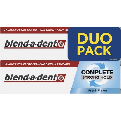 Blend-a-dent Complete Fixační Krém Na Zubní Náhradu Original 2 x 47 g – Zboží Mobilmania