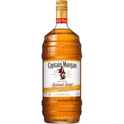 Captain Morgan Original Spiced Gold Barrel Bottle 35% 1,5 l (holá láhev)