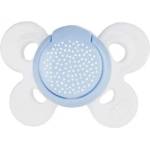 Chicco Силиконова залъгалка Chicco - Physio Comfort, 0-6 m, сини точици (N0326)