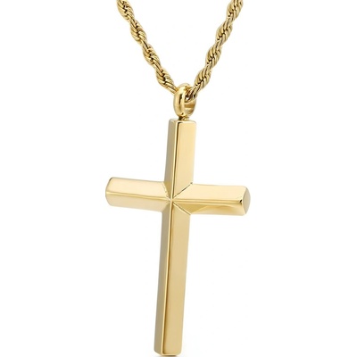Harahu Náhrdelník PU-38415 Cross Zlatá